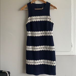 Women’s Navy Blue with Lace dress